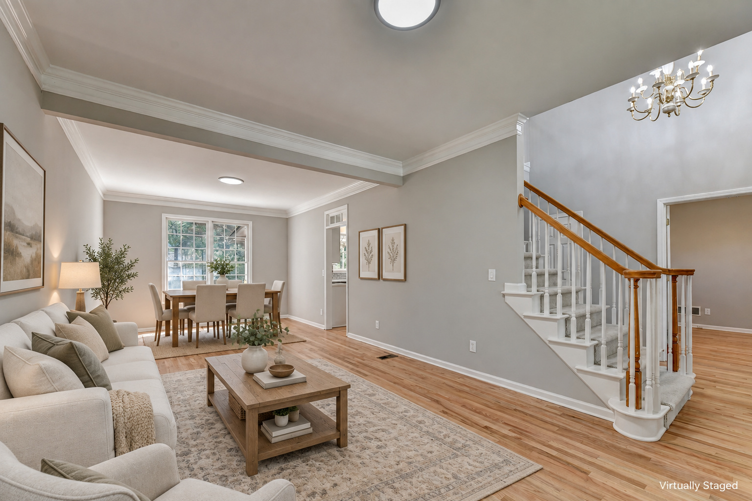 Living And Dining — virtually staged