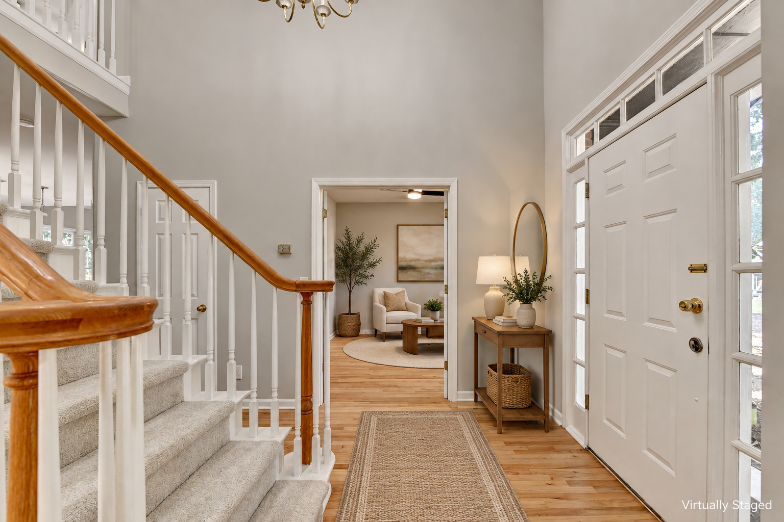 Foyer — virtually staged