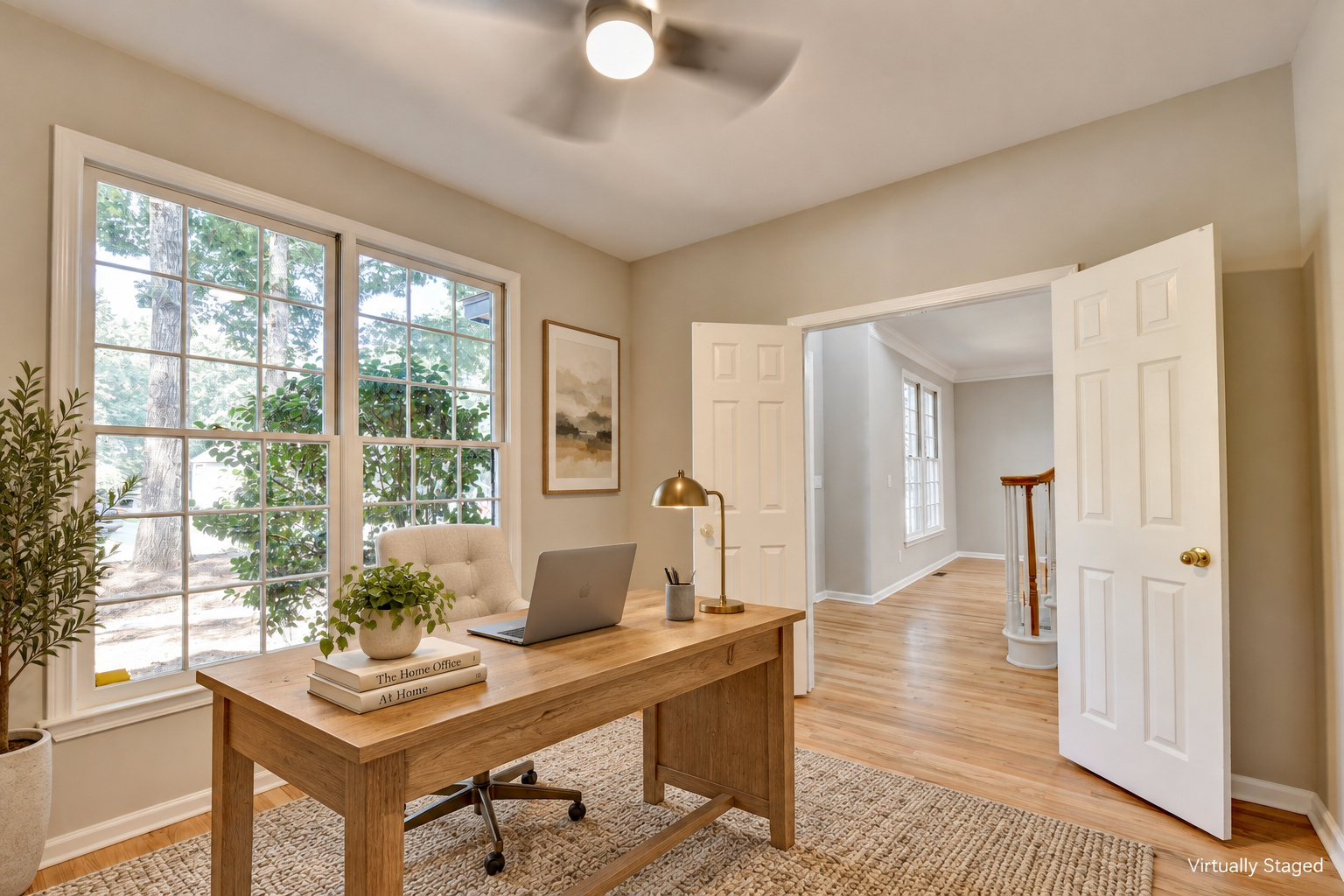 Home Office — virtually staged
