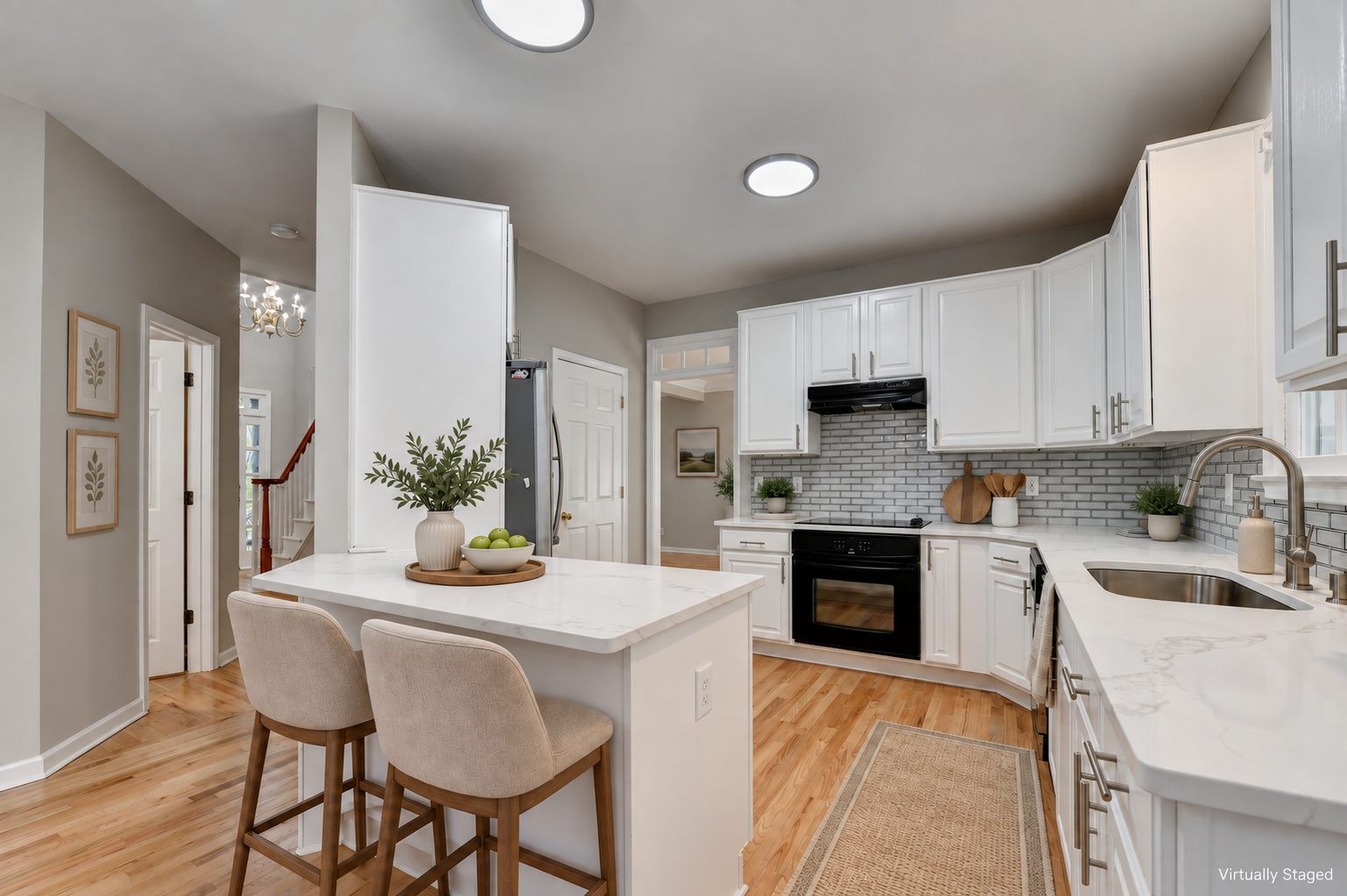 Kitchen — virtually staged