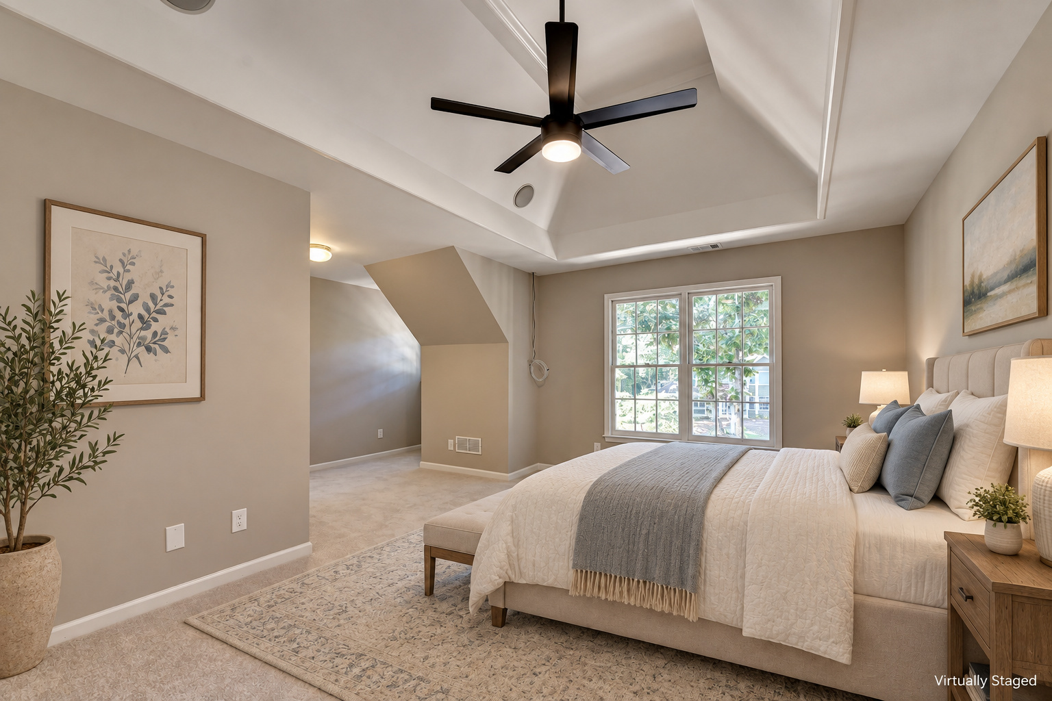 Primary Bedroom — virtually staged