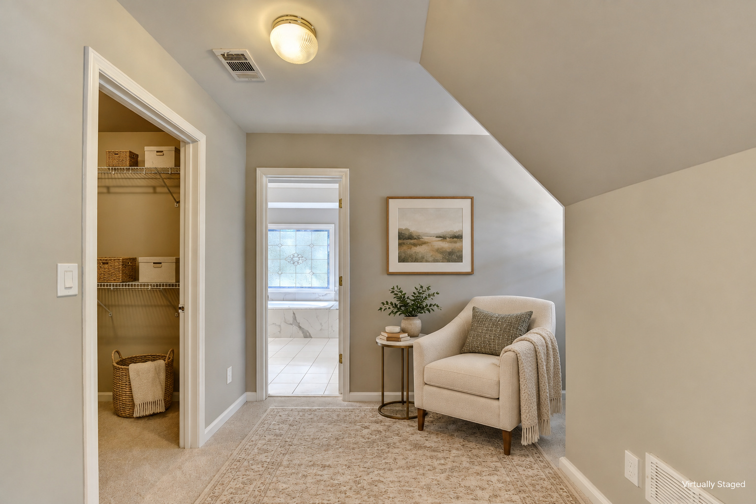 Primary Alcove — virtually staged